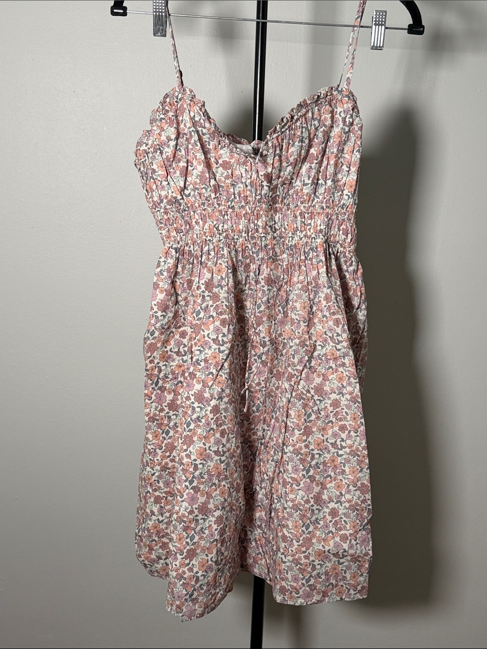 NWT Lucky Brand Printed Smocked Sweetheart Mini - Picture 8 of 9